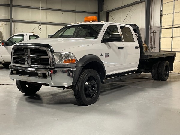 Used 2012 Ram 5500 Flatbed Crew Cab - 6.7 Cummins Turbo-Diesel - 5TH WHEEL - Low Miles for sale $34,800 at Midwest Truck Group in West Chicago IL