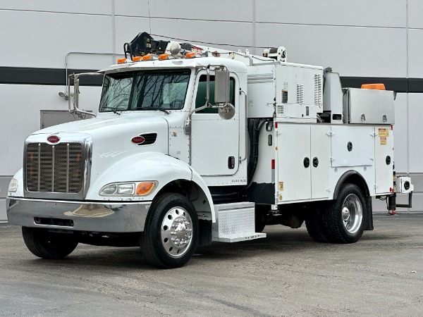 Used 2012 Peterbilt 337 Service Truck-Generator-Compressor-IMT Crane for sale $99,800 at Midwest Truck Group in West Chicago IL