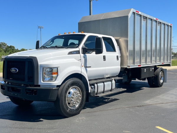 Used 2017 Ford F-750 Super Duty Crew Cab Chipper Truck - PowerStroke Diesel - Automatic - LOW MILES! for sale $99,800 at Midwest Truck Group in West Chicago IL